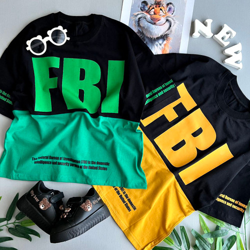 تیشرت تک لش استایل FBI