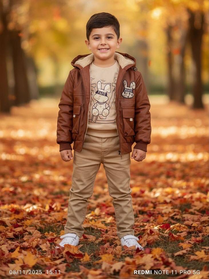 سه تیکه چرم داخل خزدار