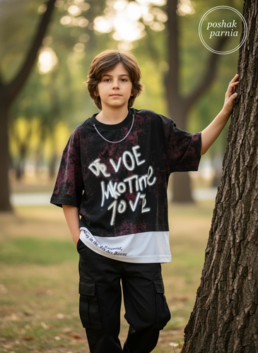 تیشرت لش استایل زنجیردار Love