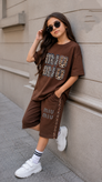 تیشرت شلوارک لش استایل نگینی miumiu