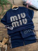 تیشرت شلوارک لش استایل نگینی miumiu